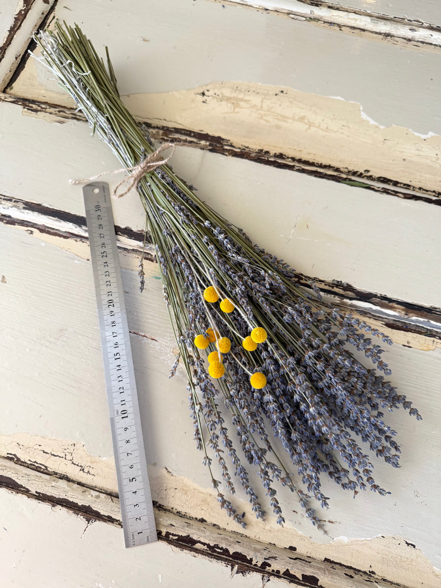 Dried Lavender Garden Bouquet - blue purple