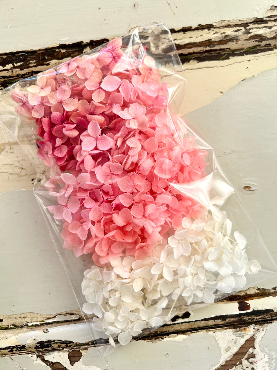 A Bag of Preserved Hydrangea Confetti / Loose Leaf / Petals