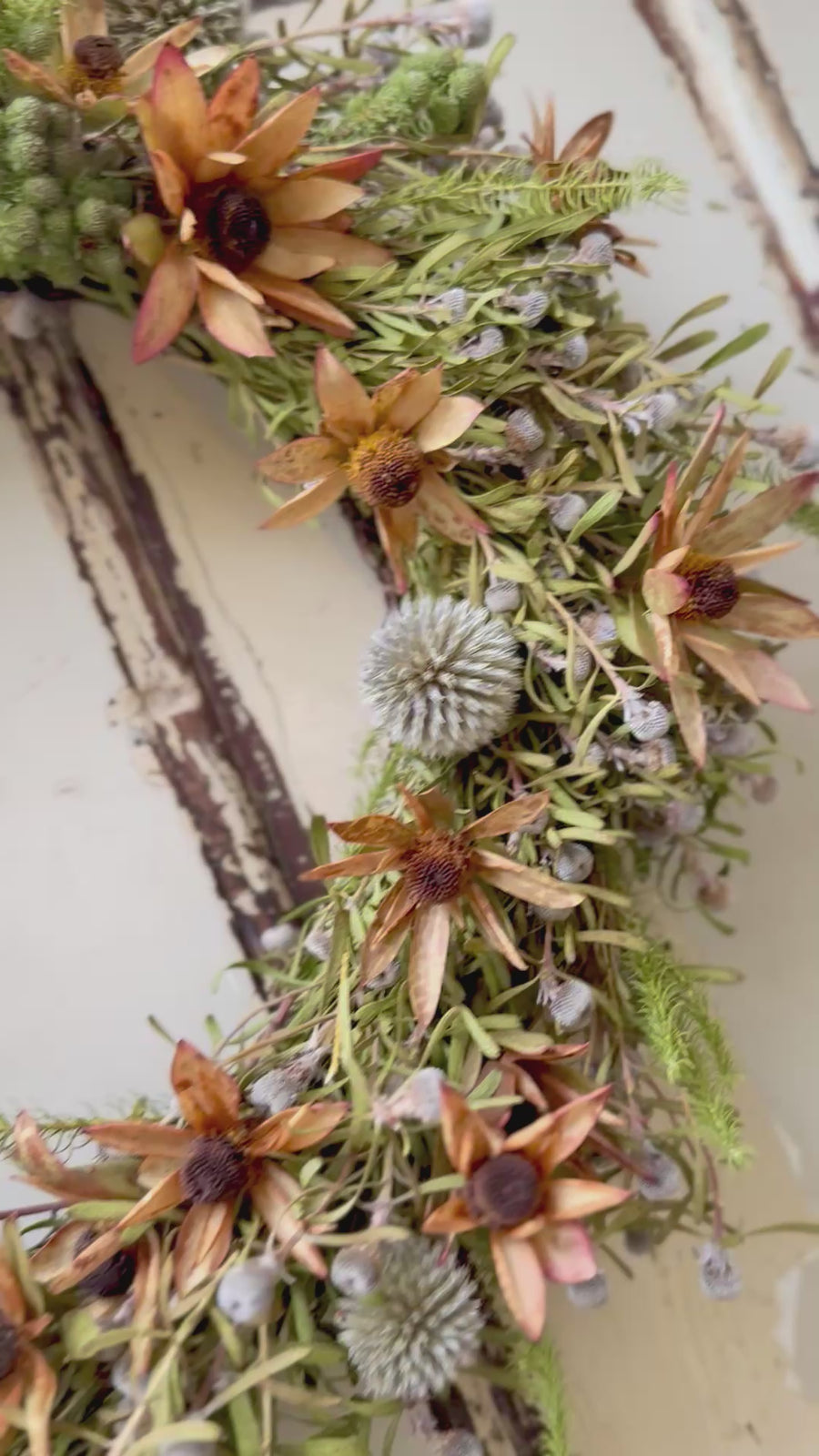 [3 weekdays] Rustic Bloom Ring - Dried Flower Wreath