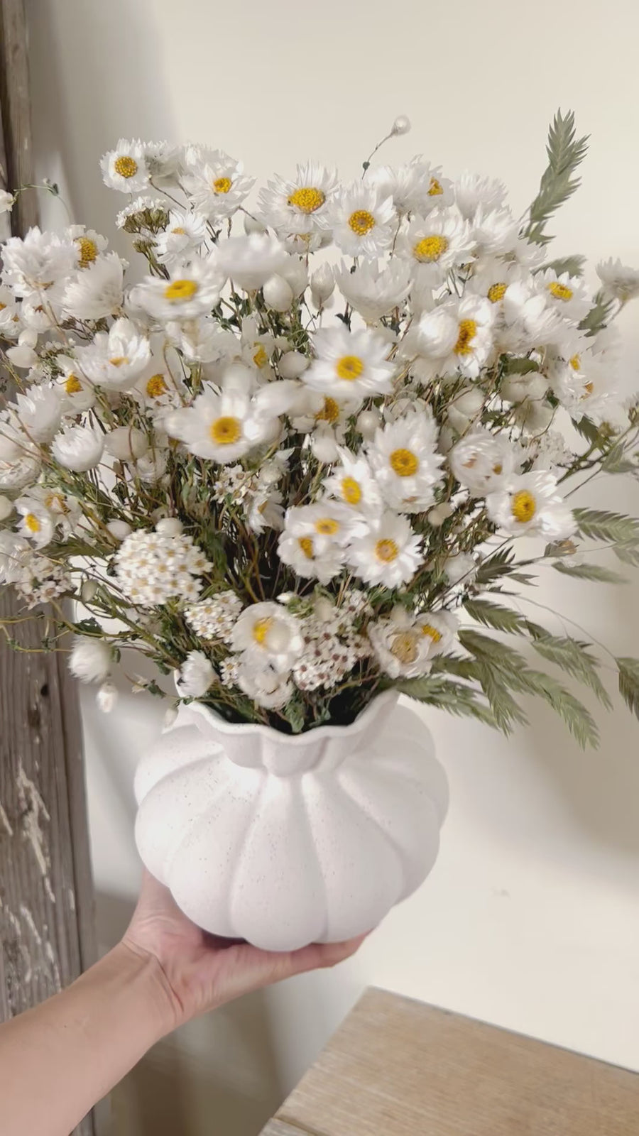 Pearl Blossom Serenity Vase Arrangement [M]neutral