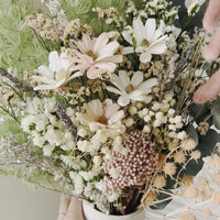 Sweet Soft Handmade Daisy Bouquet [SM / ML] preserved dried flowers