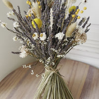 Dried Lavender Bouquet - White [M] Self-Standing | All-Around