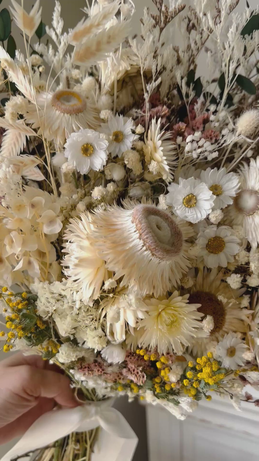 Ready in 10 days  - White Daisy Bridal Bouquet