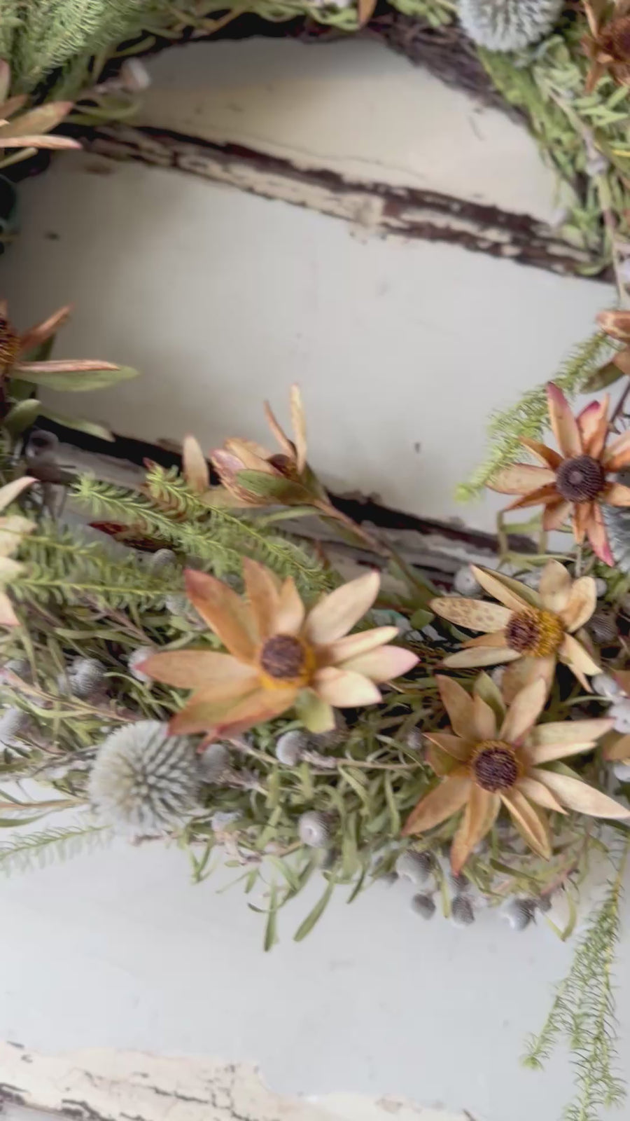 [3 weekdays] Rustic Bloom Ring - Dried Flower Wreath