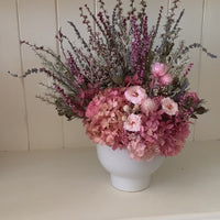 French Rose and Aster arrangement [L] preserved dried flowers