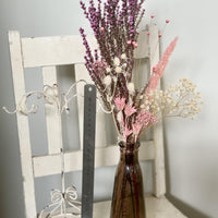 Little happiness bouquet + vase [S] pink coral tall | preserved dried flowers - FLEURI flowers