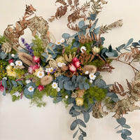 Pickup only | Bird's Forest [XL] preserved and dried flowers wall hanging / arbour / table centre