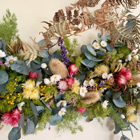 Pickup only | Bird's Forest [XL] preserved and dried flowers wall hanging / arbour / table centre