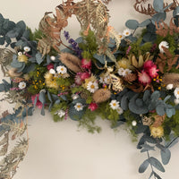 Pickup only | Bird's Forest [XL] preserved and dried flowers wall hanging / arbour / table centre