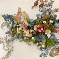 Pickup only | Bird's Forest [XL] preserved and dried flowers wall hanging / arbour / table centre