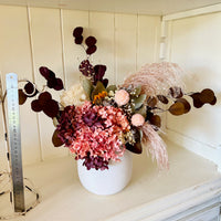 Apple Leaf arrangement with vase [ML] preserved dried flowers