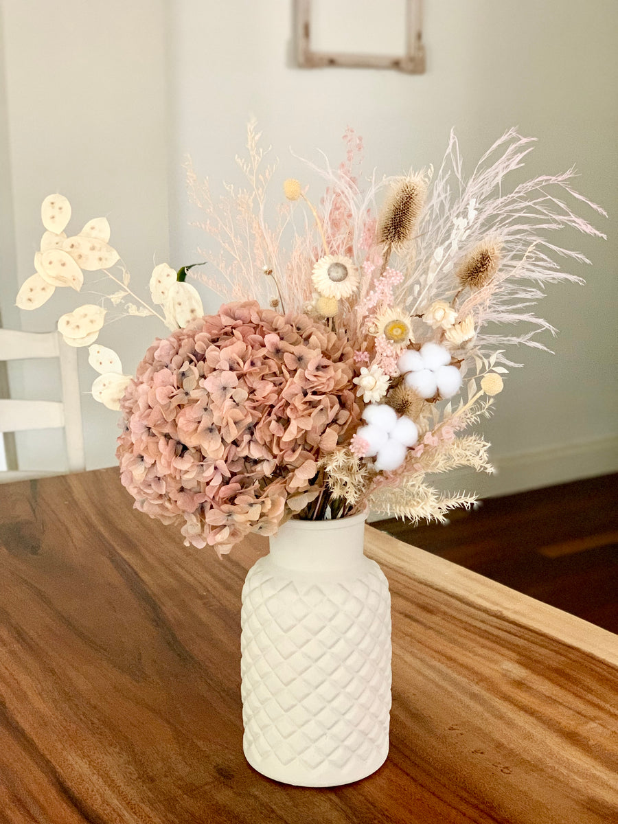 Boho Mauve Hydrangea [ML] preserved dried flowers bouquet