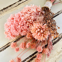 Pom Pom Blush Bouquet [M] preserved dried flowers