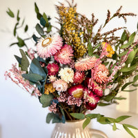 Daisy and Mimosa Bouquet [M] preserved dried flowers