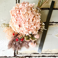 Sweet Peach Hydrangea Bouquet [M] preserved dried flowers