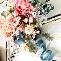 Sweet Dreams vase arrangement [M] preserved dried flowers
