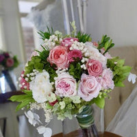 Wedding Bouquet - Classic Bouquet ( more flowers ) preserved dried flowers - FLEURI flowers